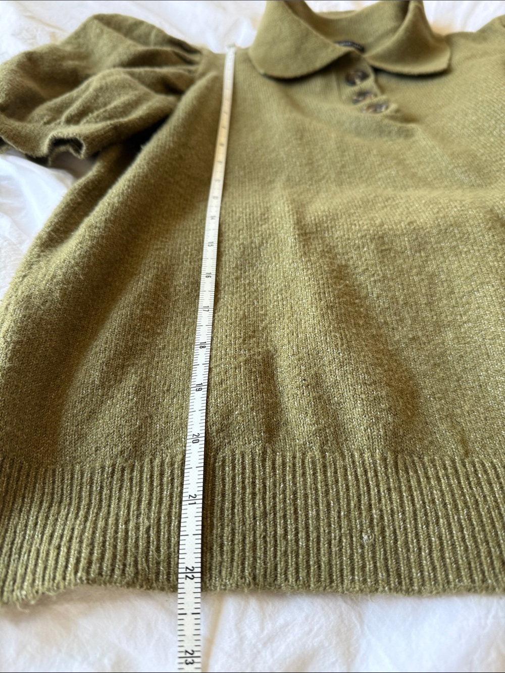 WHO WHAT WEAR X TARGET
Puff Elbow Pullover Sweater, Olive Green, size M, EUC - Picture 8 of 10